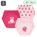 西松屋夏季3 層針織戒片學習褲3件(兔/士多啤梨)