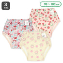 西松屋夏季3 層針織戒片學習褲3件(蝴蝶/士多啤梨)