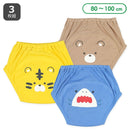 西松屋夏季3 層針織戒片學習褲3件(獅/熊/鯊魚)