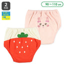 西松屋夏季6層戒片學習褲2件(士多啤梨/兔子)