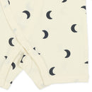 西松屋冬季長款連身內衣2件(月亮黑/白)