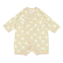 西松屋冬季長款連身內衣2件(小雞黃/灰色)