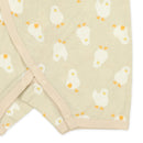 西松屋冬季長款連身內衣2件(小雞黃/灰色)