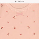 西松屋嬰幼兒長袖包臀衣3件 (小花+心形+櫻桃)