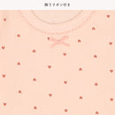 西松屋嬰幼兒長袖包臀衣3件 (小花+心形+櫻桃)