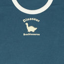 西松屋冬季長袖連身衣3件(恐龍藍/白/深藍)