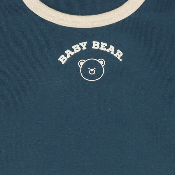 西松屋冬季長袖連身衣3件(熊/熊貓/樹熊)