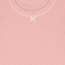 西松屋冬季長袖連身衣3件(印花白色/素色/粉紅)