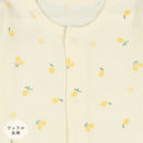 西松屋嬰幼兒長袖開襟包臀衣2件 (檸檬+花)