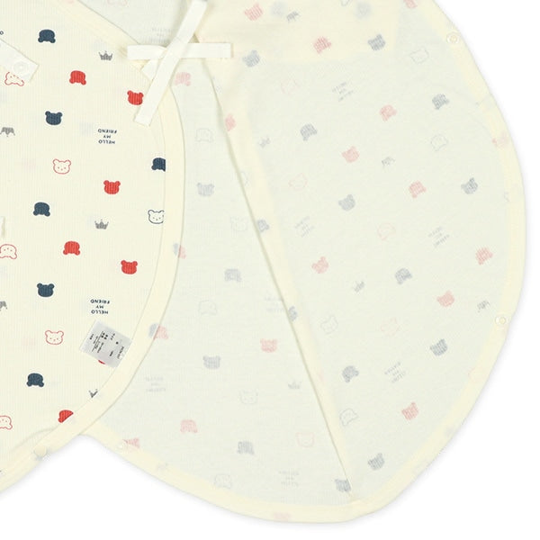 西松屋冬季新生兒組合內褲2件（咖啡色/熊熊）