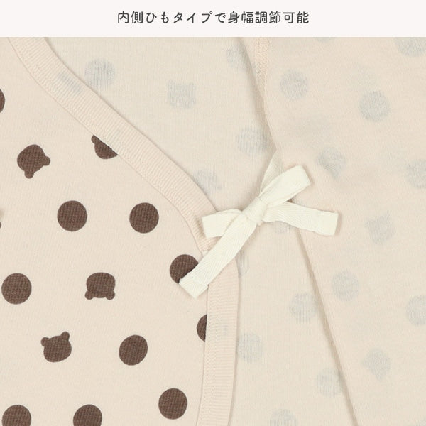 西松屋冬季新生兒內衣套裝4件(圓點/素色)