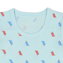 西松屋夏季短袖內衣3件（恐龍)