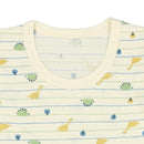 西松屋夏季短袖內衣3件（恐龍)