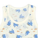 西松屋夏季背心3件(鯨/鯊)