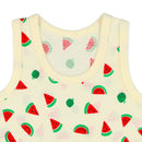 西松屋夏季背心3件(西瓜/香蕉/奇異果)