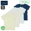 西松屋夏季短袖內衣4件（經典混色）