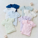 西松屋夏季短袖內衣4件（經典混色）