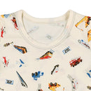 西松屋嬰幼兒半袖內衣3件 (星星/車/黑色)