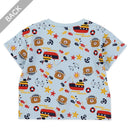 西松屋夏季短袖T恤(小熊&船)