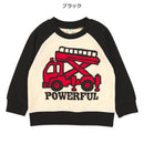 西松屋冬季長袖運動衫(車黑/綠色)