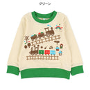 西松屋冬季長袖運動衫(車黑/綠色)