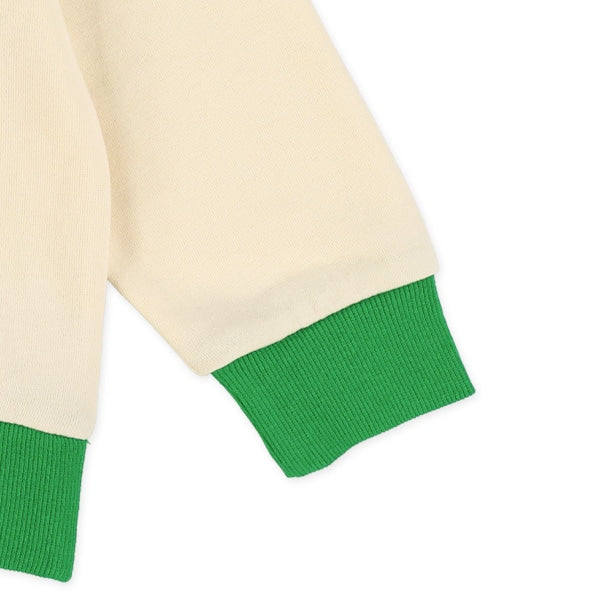 西松屋冬季長袖運動衫(車黑/綠色)