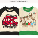 西松屋冬季長袖運動衫(車黑/綠色)