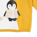 西松屋冬季長袖運動衫(象綠色/羊駝黄)