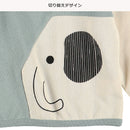 西松屋冬季長袖運動衫(象綠色/羊駝黄)