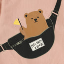 西松屋冬季長袖運動衫(熊素/綠色)