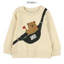 西松屋冬季長袖運動衫(熊素/綠色)