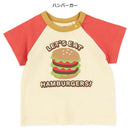 西松屋夏季短袖T恤(漢堡/薯條)