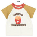 西松屋夏季短袖T恤(漢堡/薯條)