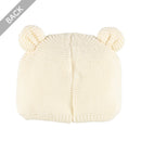 西松屋冬季針織帽 (白/素色)