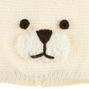 西松屋冬季針織帽 (白/素色)