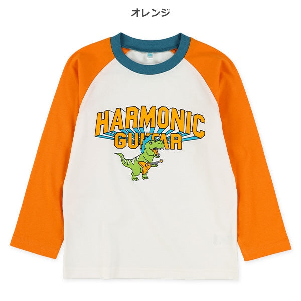 西松屋冬季長袖T恤(恐龍灰/橙/綠色)