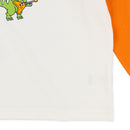 西松屋冬季長袖T恤(恐龍灰/橙/綠色)