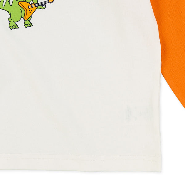 西松屋冬季長袖T恤(恐龍灰/橙/綠色)