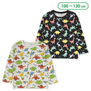 西松屋冬季長袖T恤(恐龍印花灰色)