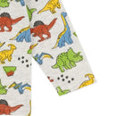 西松屋冬季長袖T恤(恐龍印花灰色)