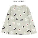 西松屋冬季長袖T恤(熊貓灰色)