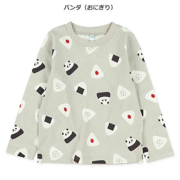 西松屋冬季長袖T恤(熊貓灰色)