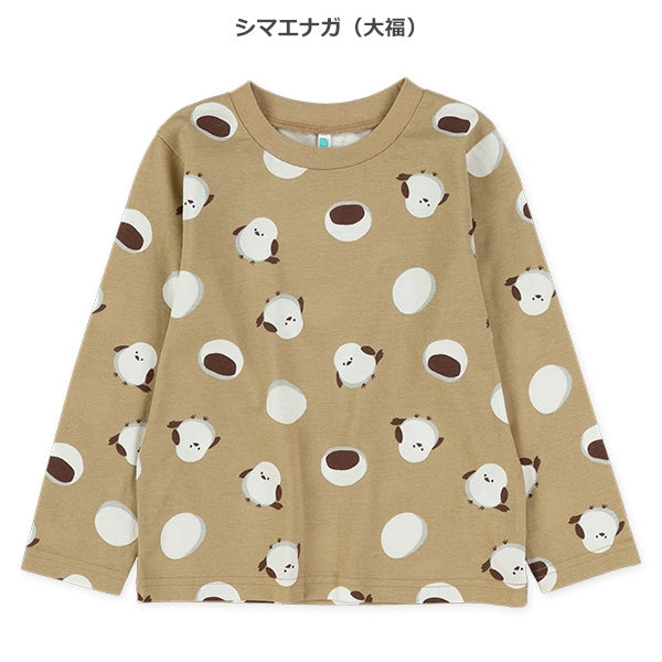 西松屋冬季長袖T恤(熊貓灰色)