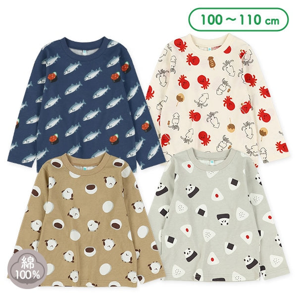 西松屋冬季長袖T恤(熊貓灰色)