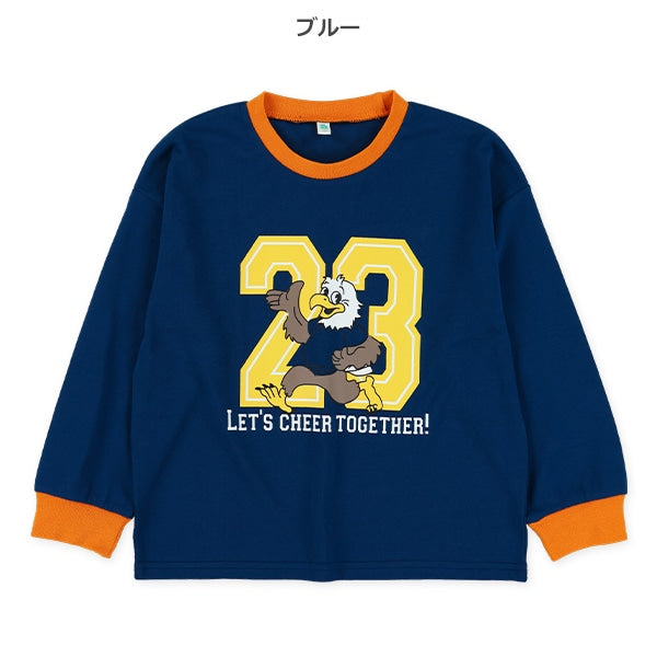 西松屋冬季長袖T恤(小狗白/灰色)