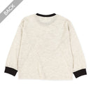 西松屋冬季長袖T恤(小狗白/灰色)