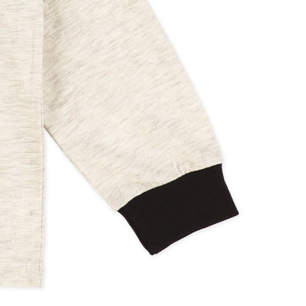 西松屋冬季長袖T恤(小狗白/灰色)