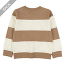 西松屋冬季長袖薄衛衣(條紋青色)