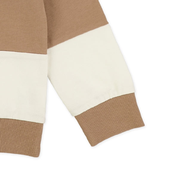 西松屋冬季長袖薄衛衣(條紋青色)