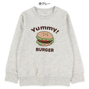 西松屋冬季長袖薄衛衣(漢堡黄/灰色)